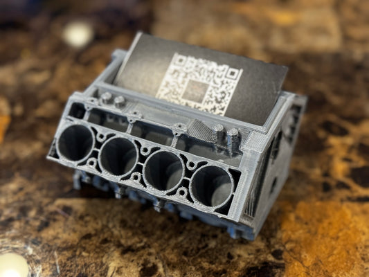 V8 Engine Block Business Card Holder