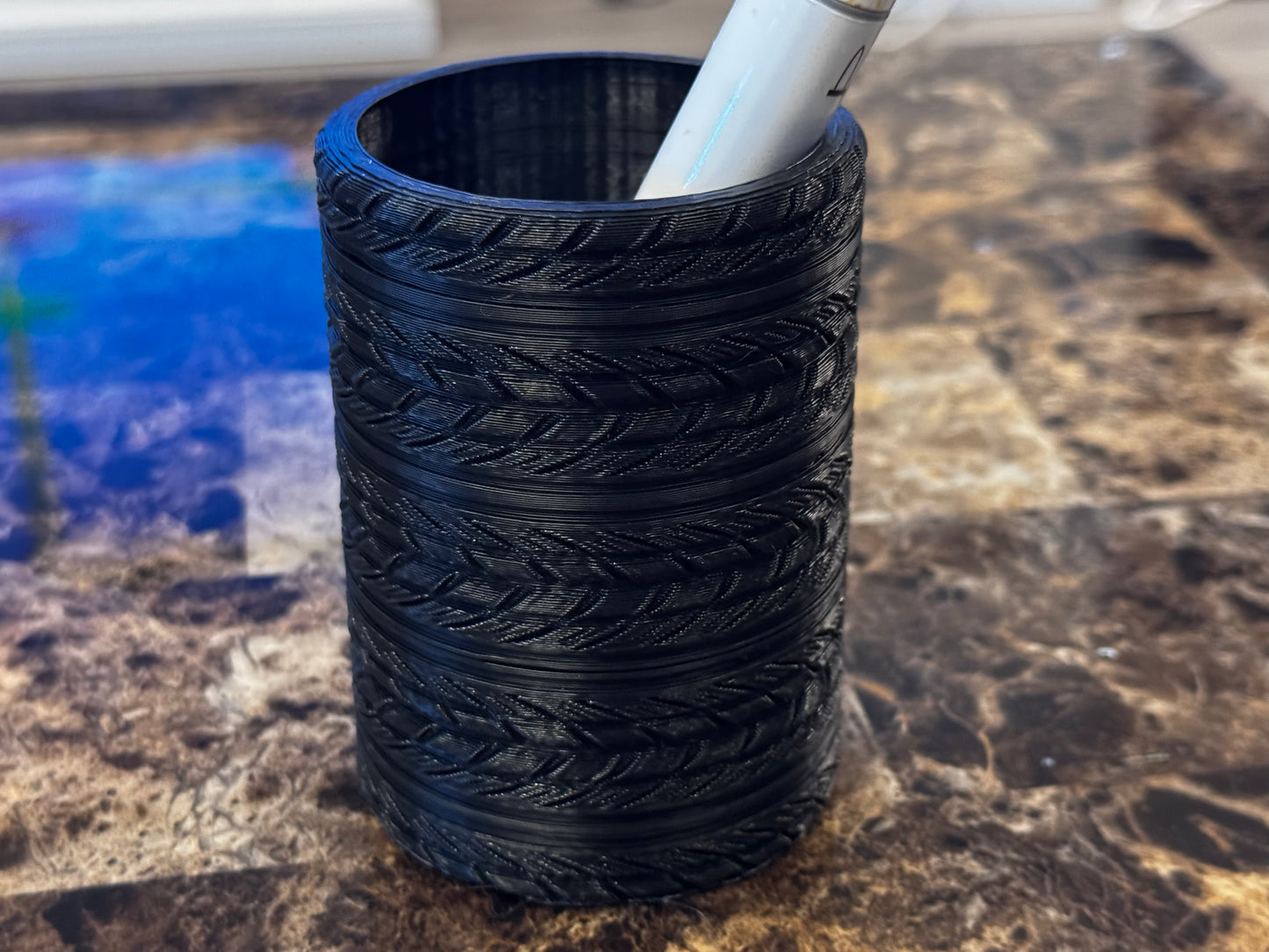 Tire Stack Pen Holder